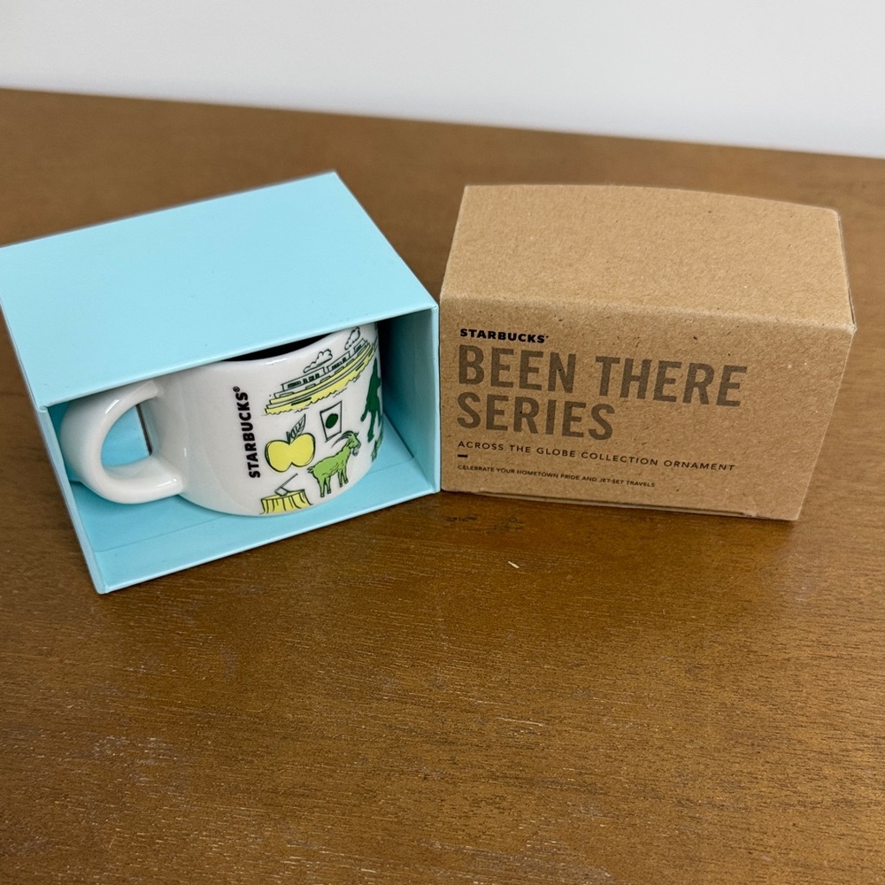 Starbucks Been There Series Mug with Green and Blue Design Washington